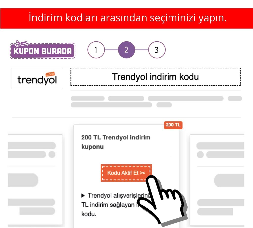 Trendyol indirim kodu nasıl alınır adım 2