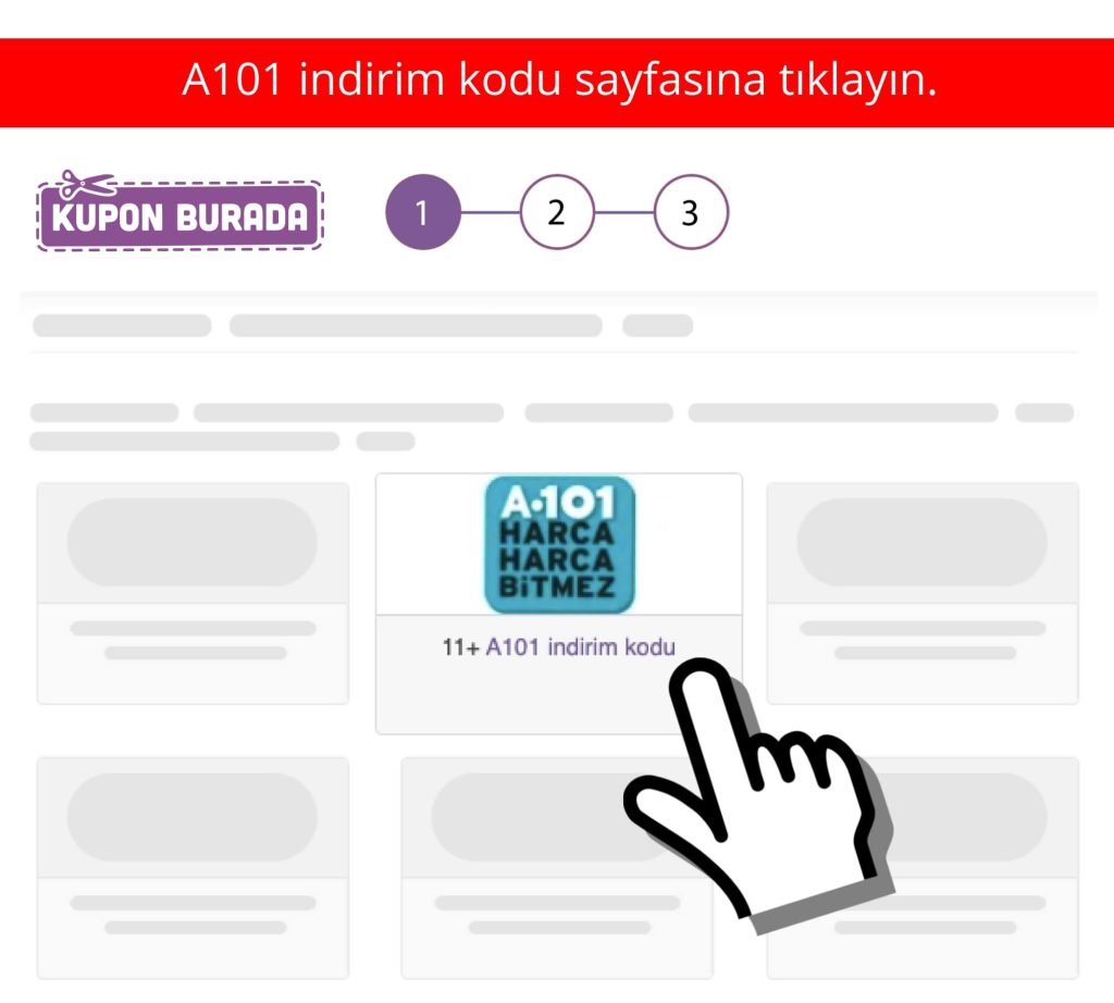 A101 indirim kodu nasıl alınır adım 1