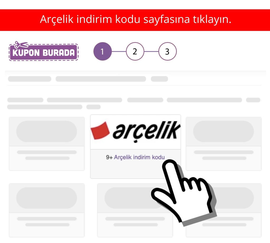 Arçelik indirim kodu nasıl alınır adım 1