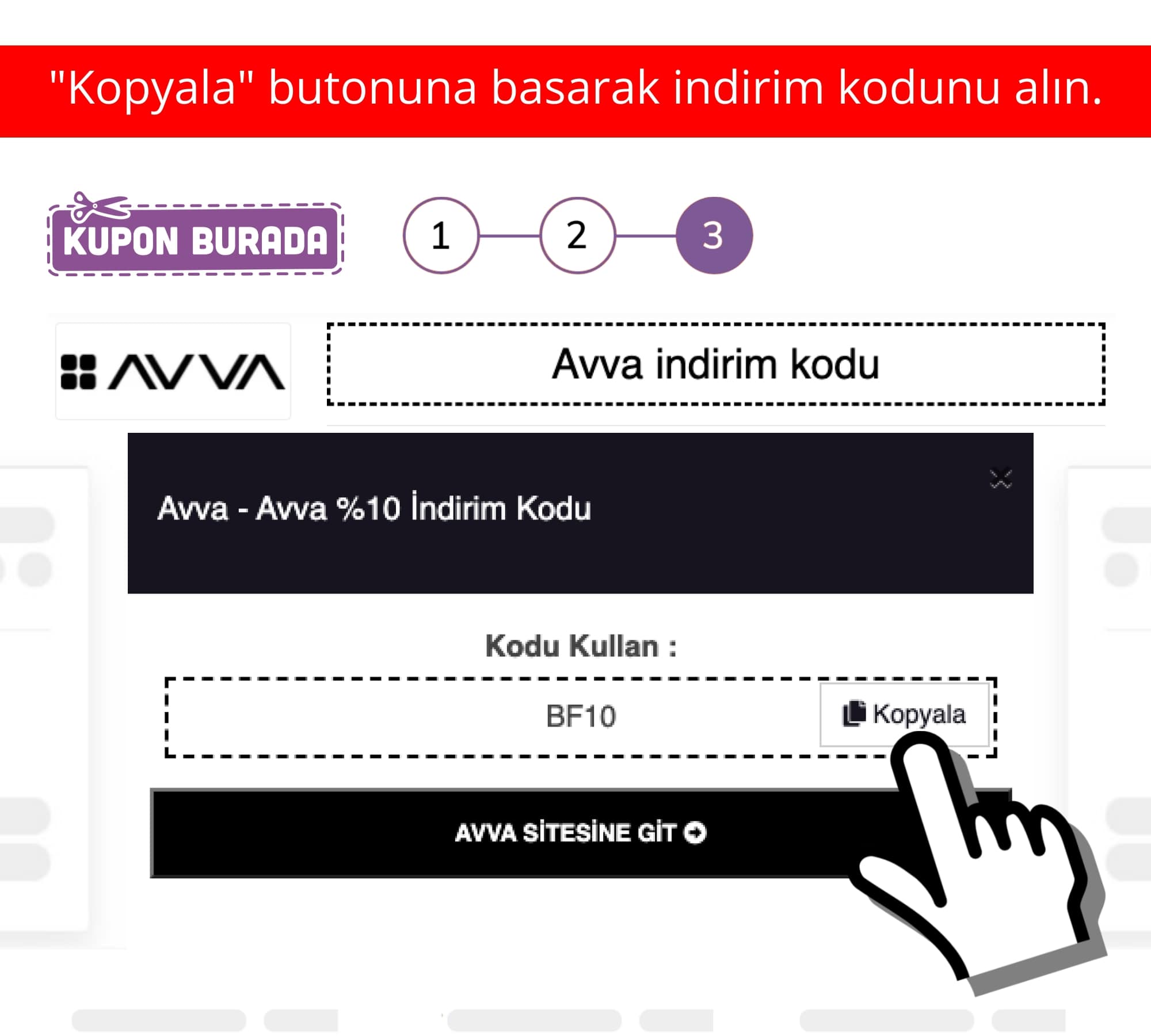 Avva indirim kuponu nasıl alınır?