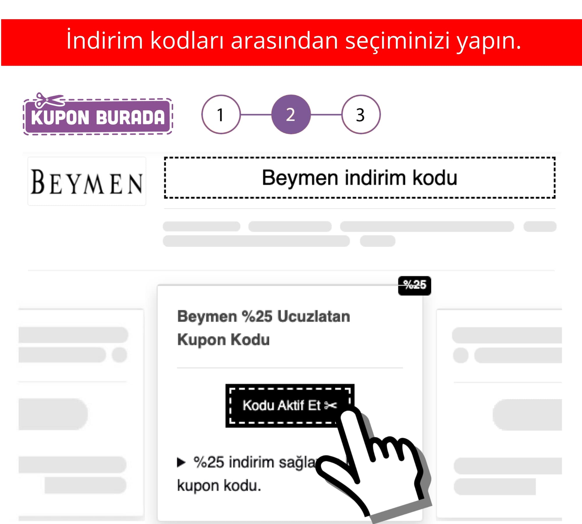 Beymen indirim kuponu nasıl alınır?