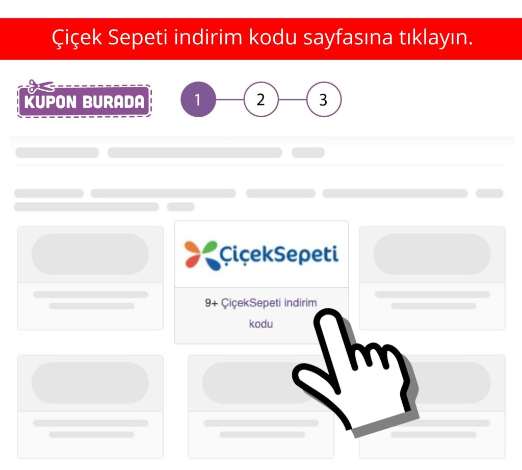 ÇiçekSepeti indirim kodu nasıl alınır adım 1