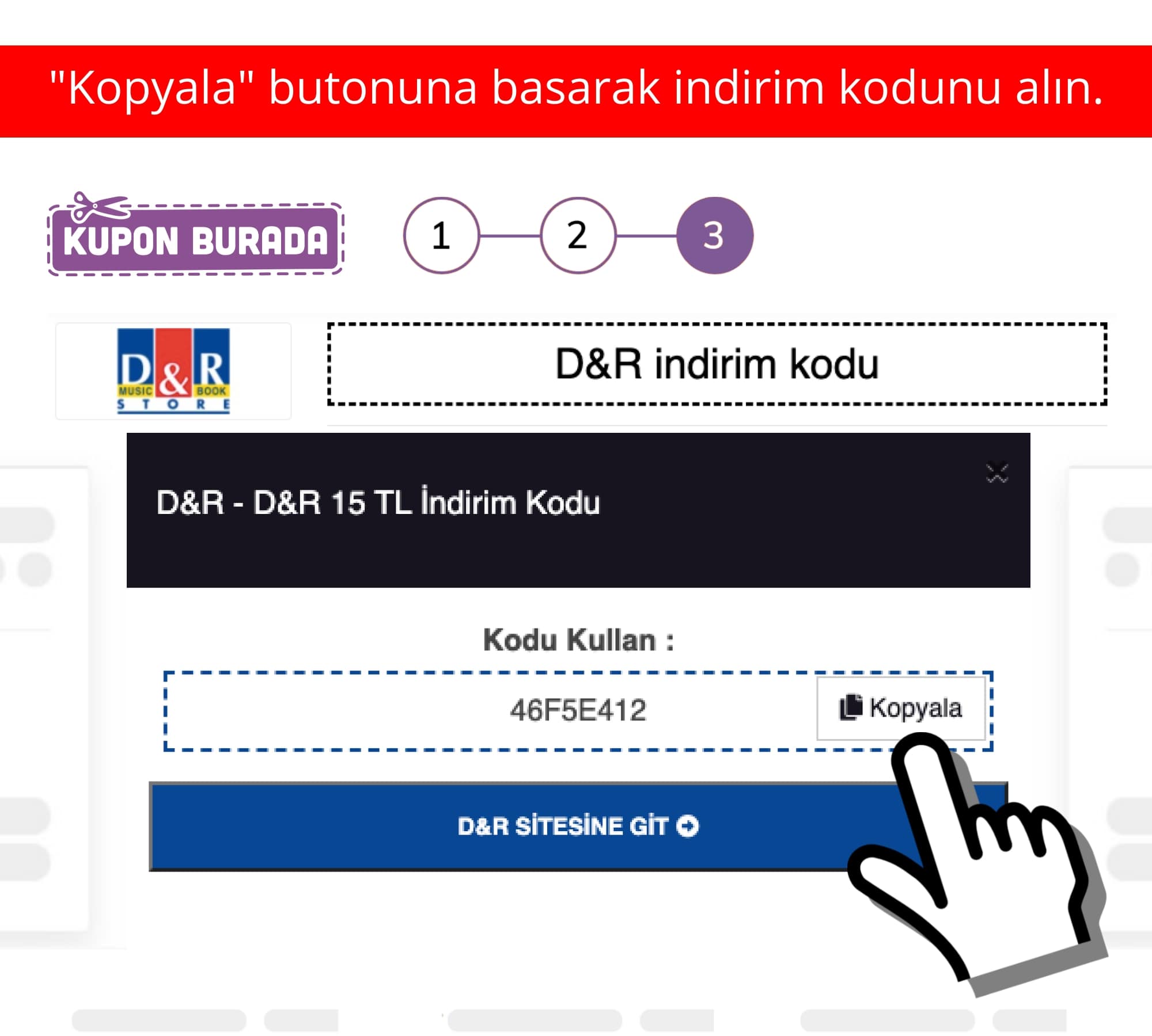 D&R indirim kuponu nasıl alınır?