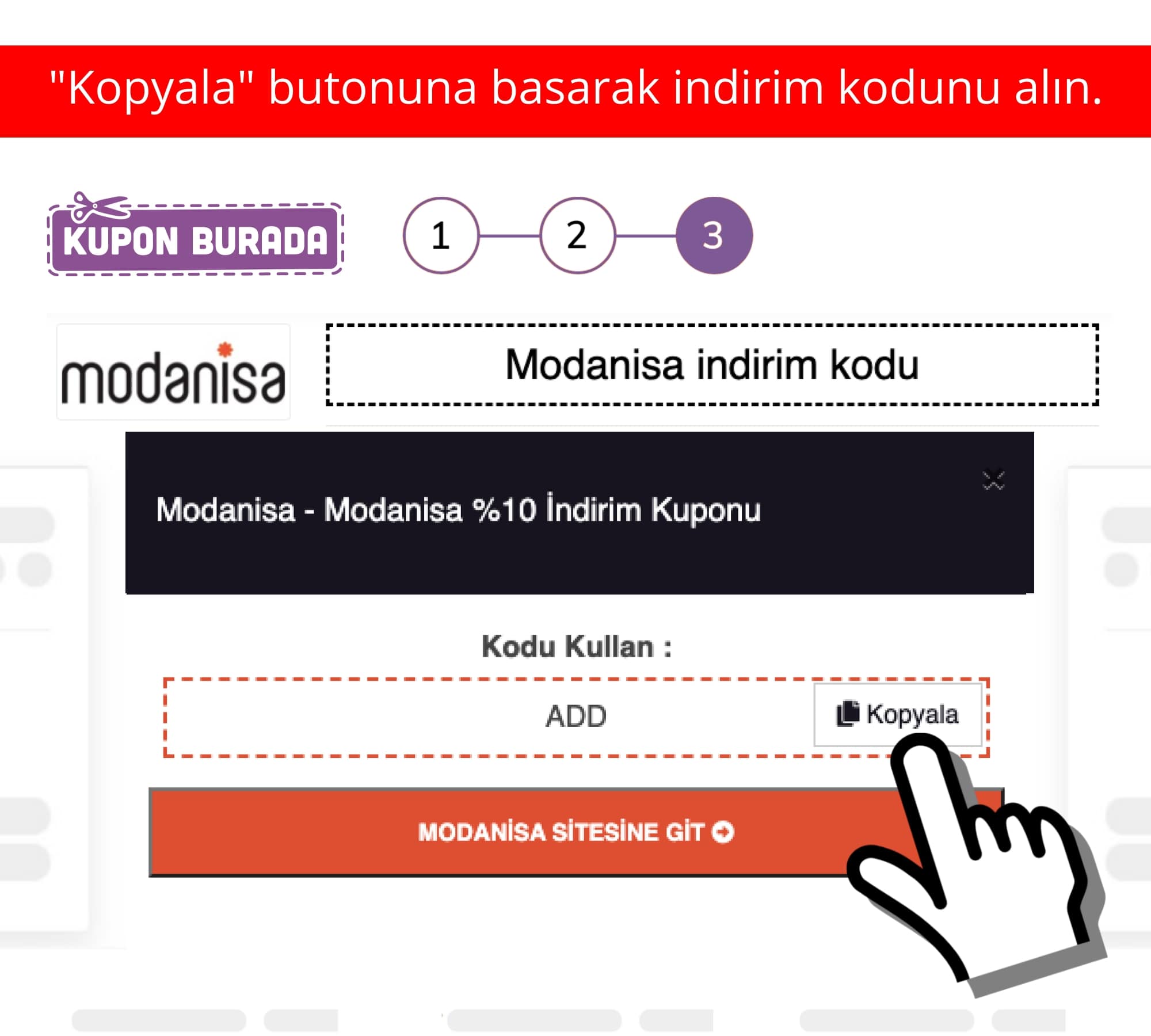 Modanisa indirim kuponu nasıl alınır?