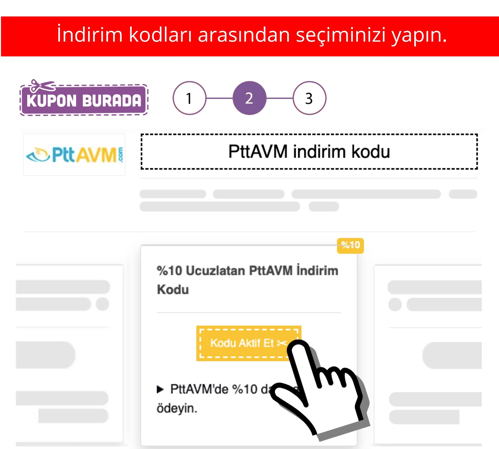 PttAVM indirim kuponu nasıl alınır?