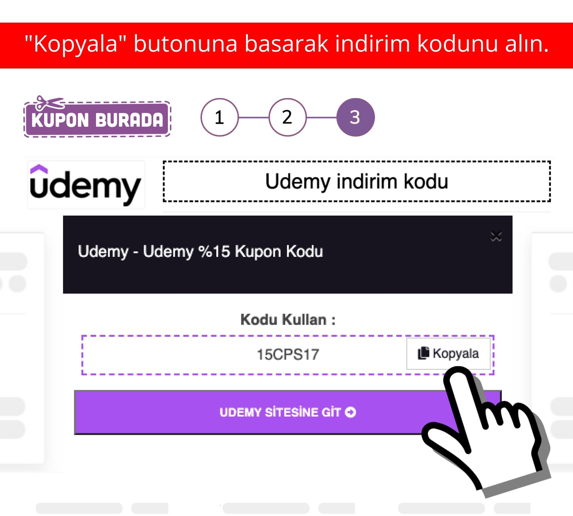 Udemy indirim kuponu nasıl alınır?