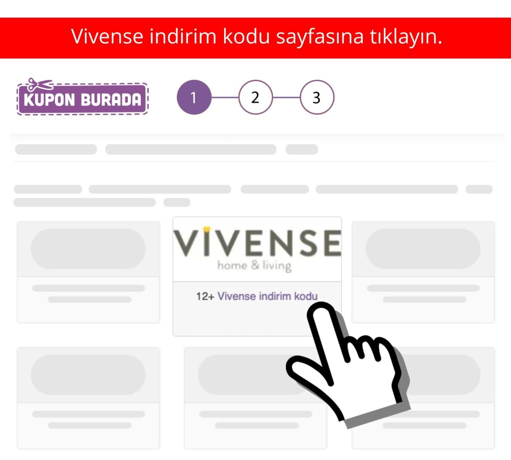 Vivense indirim kodu nasıl alınır adım 1