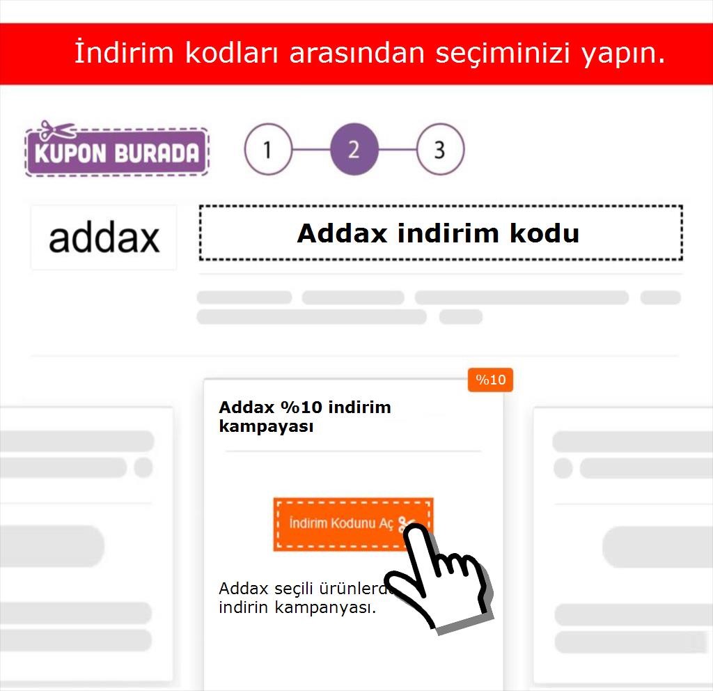 Addax indirim kodu nasıl alınır adım 2