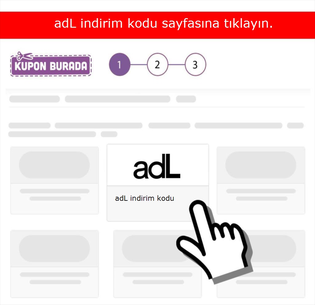 adL indirim kodu nasıl alınır adım 1