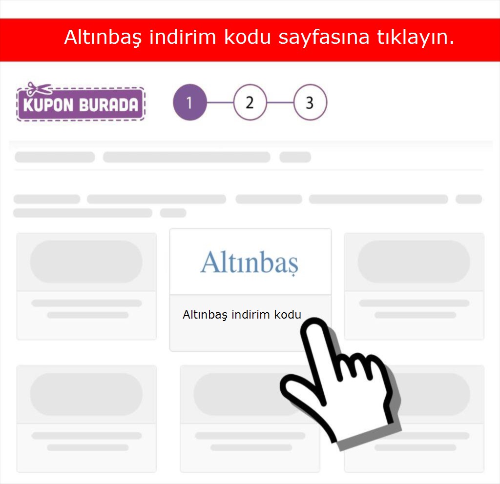 Altınbaş indirim kodu nasıl alınır adım 1