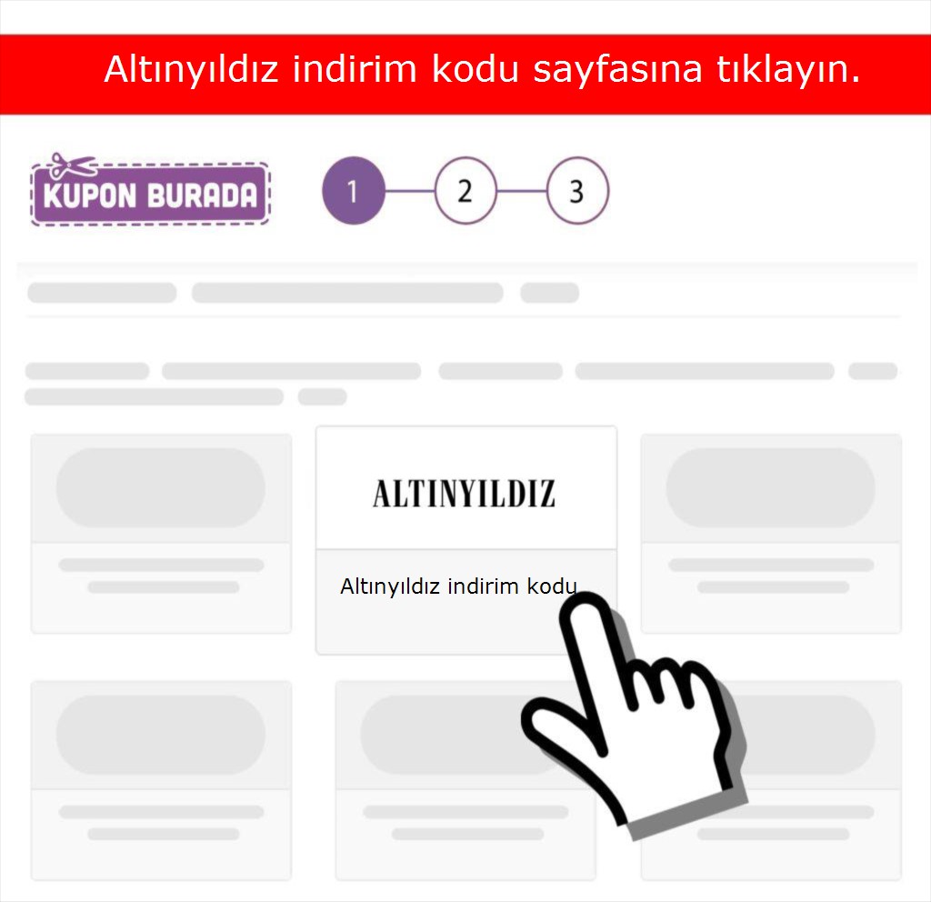 Altınyıldız indirim kodu nasıl alınır adım 1