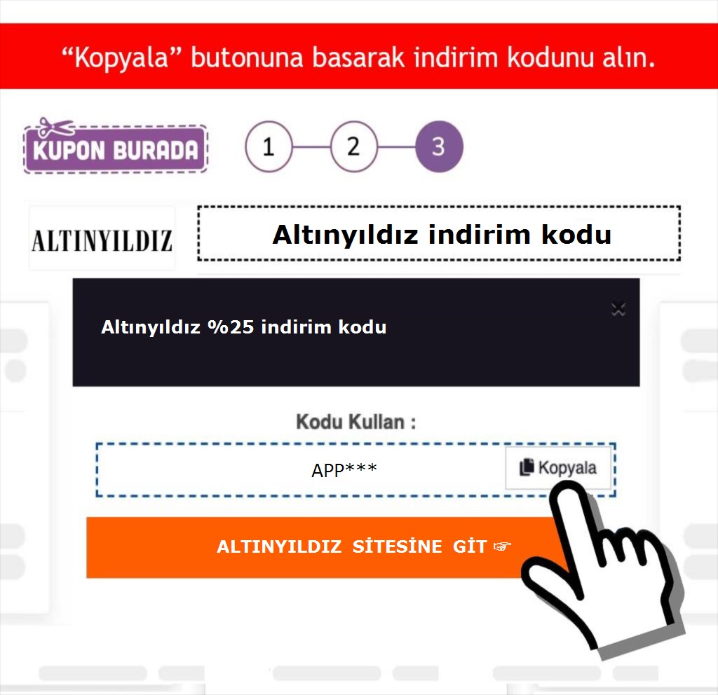 Altınyıldız indirim kodu nasıl alınır adım 3