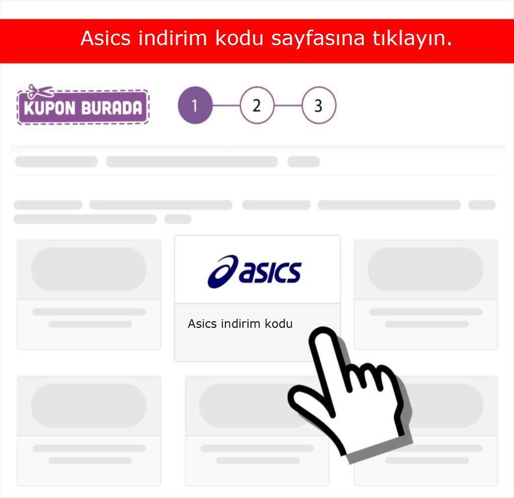 Asics indirim kodu nasıl alınır adım 1