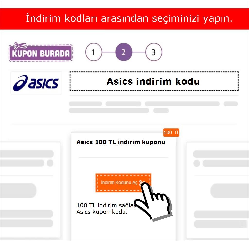 Asics indirim kodu nasıl alınır adım 2