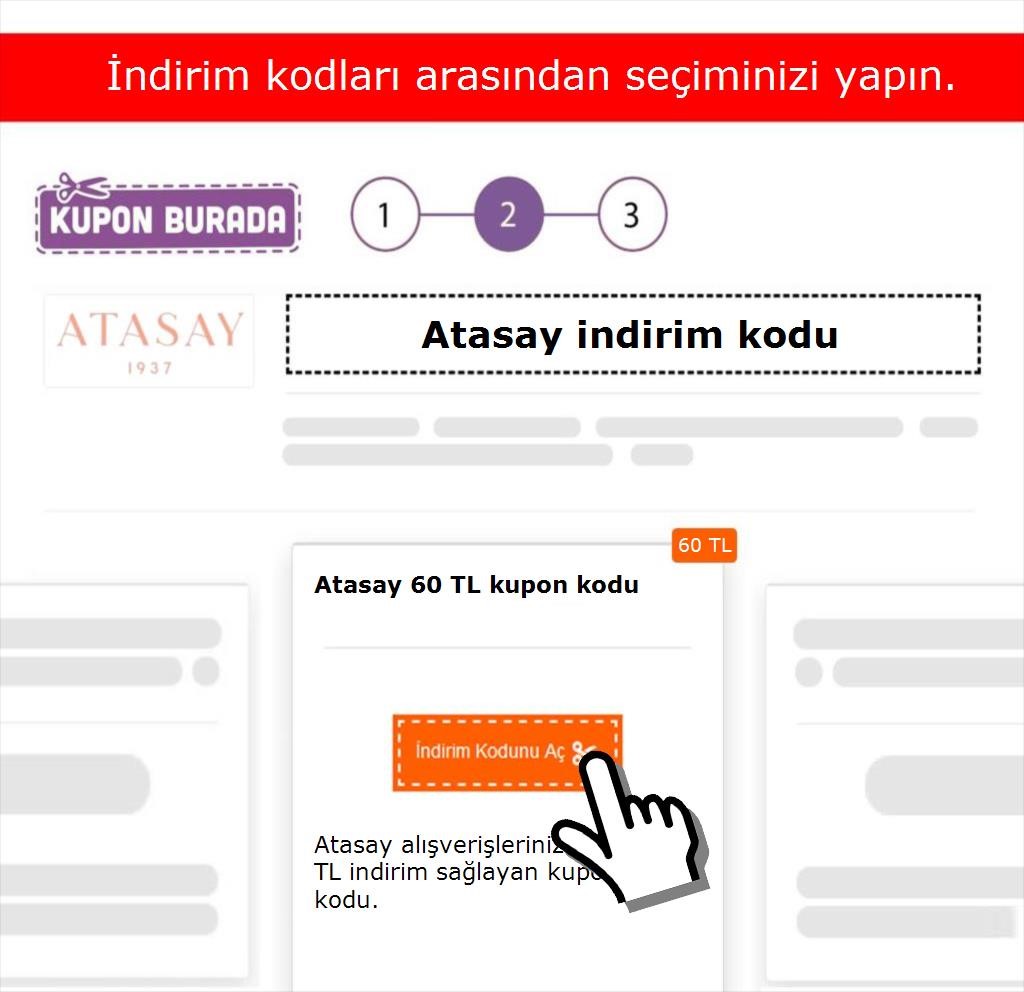 Atasay indirim kodu nasıl alınır adım 2