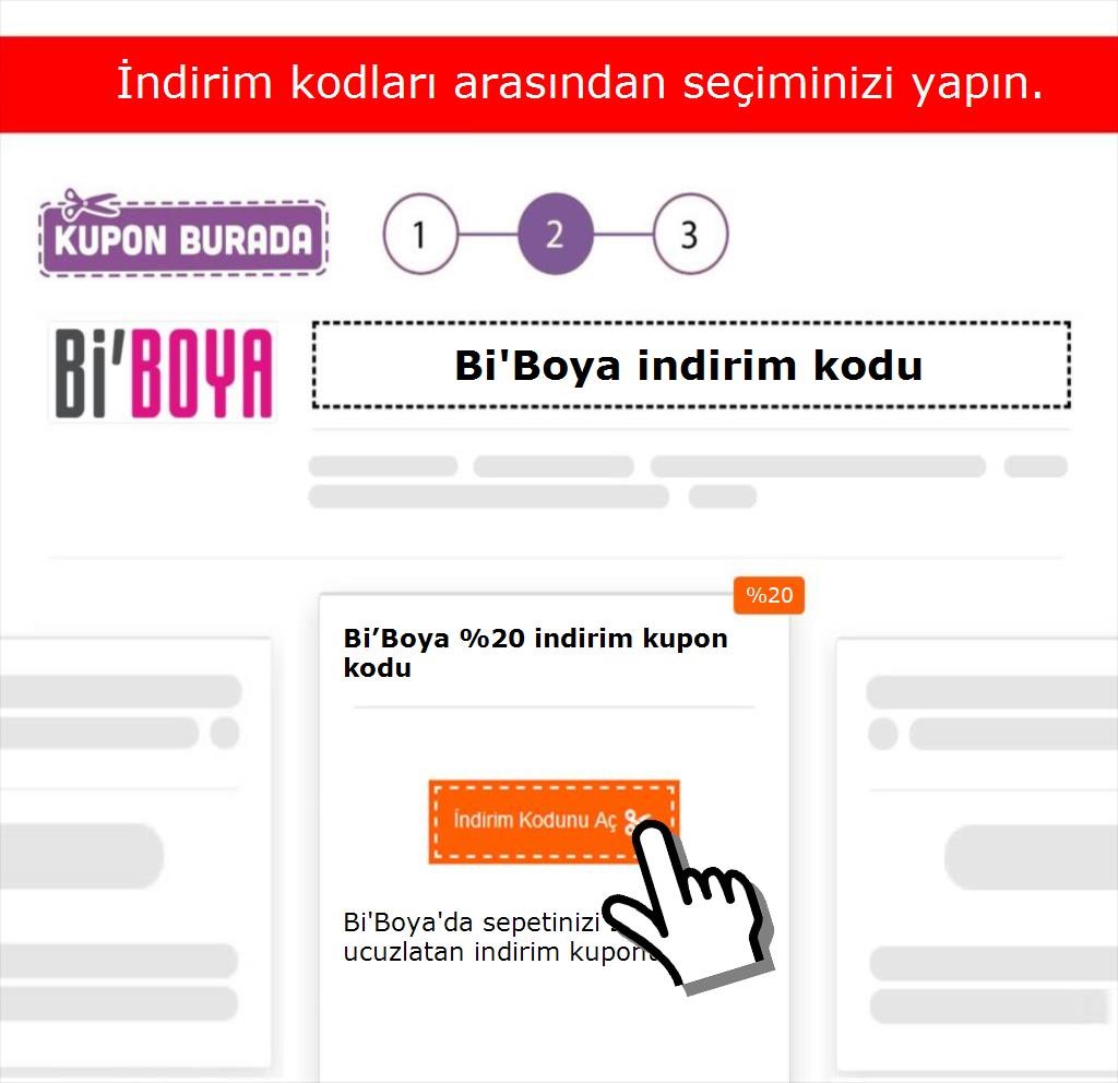 Bi'Boya indirim kodu nasıl alınır adım 2