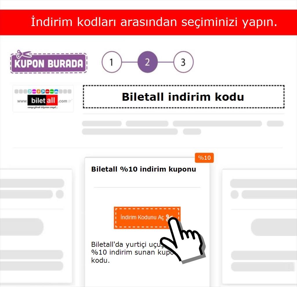 Biletall indirim kodu nasıl alınır adım 2