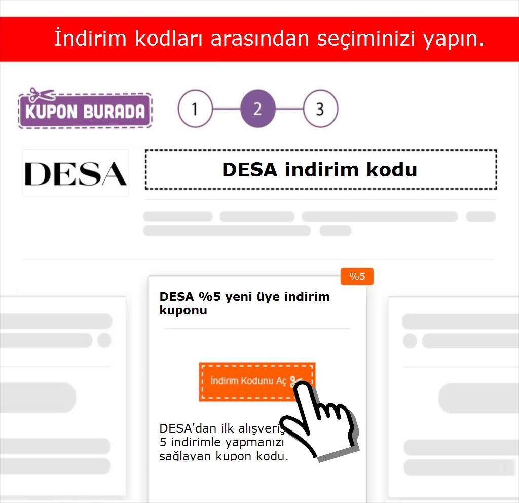 DESA indirim kodu nasıl alınır adım 2