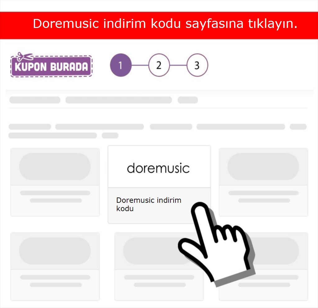 Doremusic indirim kodu nasıl alınır adım 1