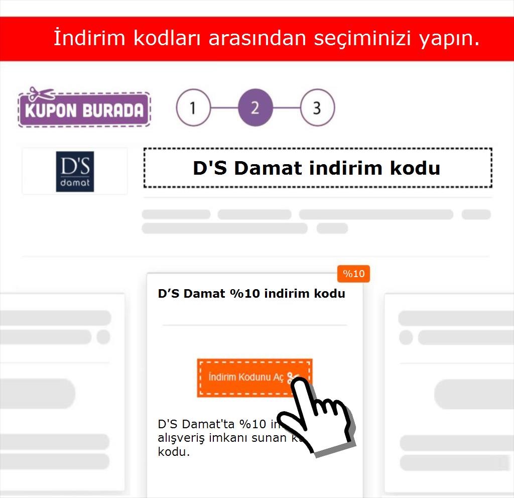 D'S Damat indirim kodu nasıl alınır adım 2