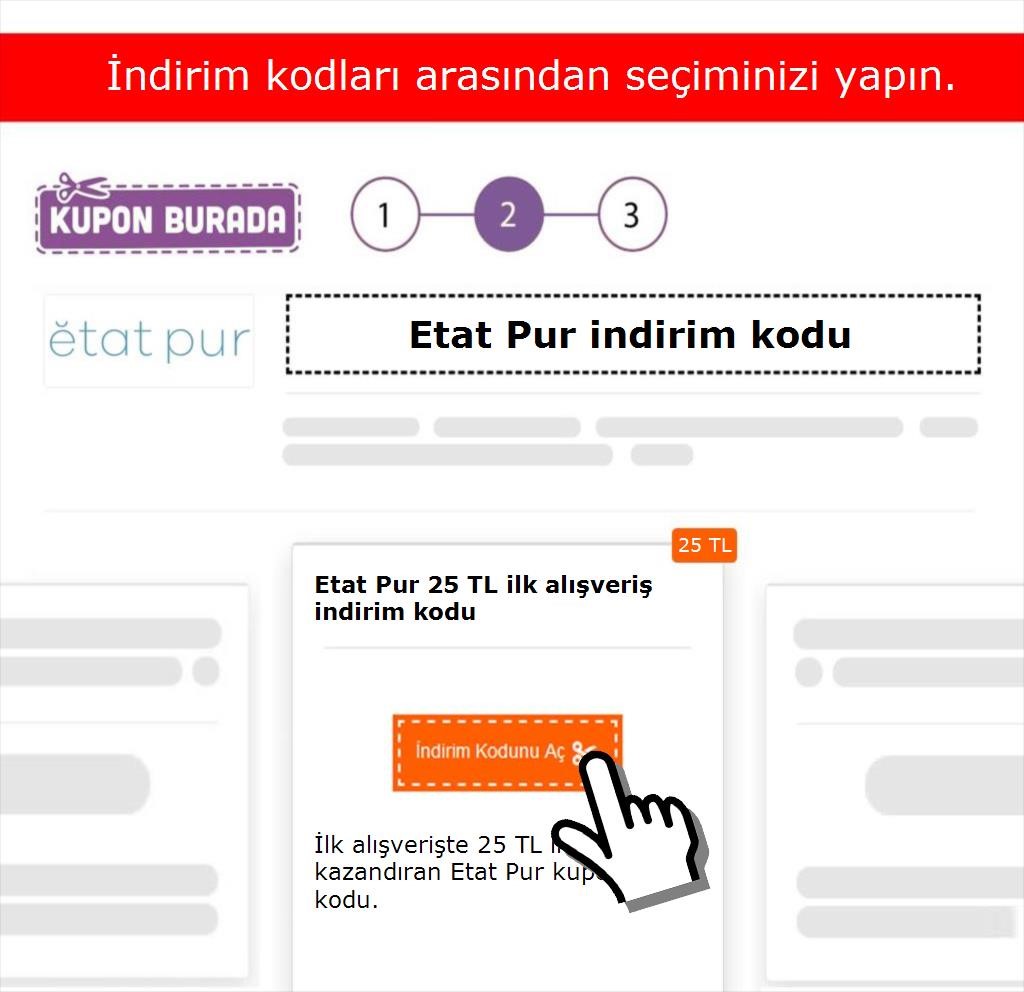 Etat Pur indirim kodu nasıl alınır adım 2