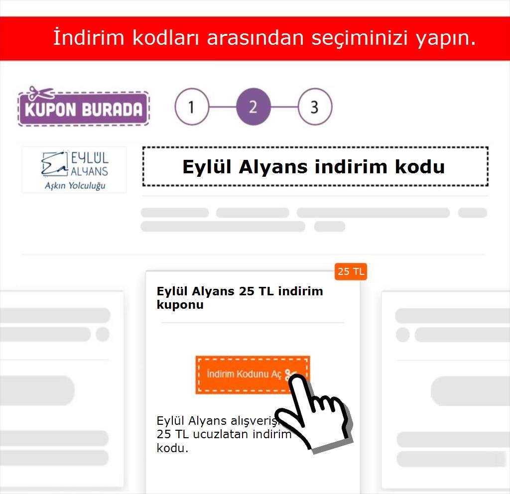 Eylül Alyans indirim kodu nasıl alınır adım 2