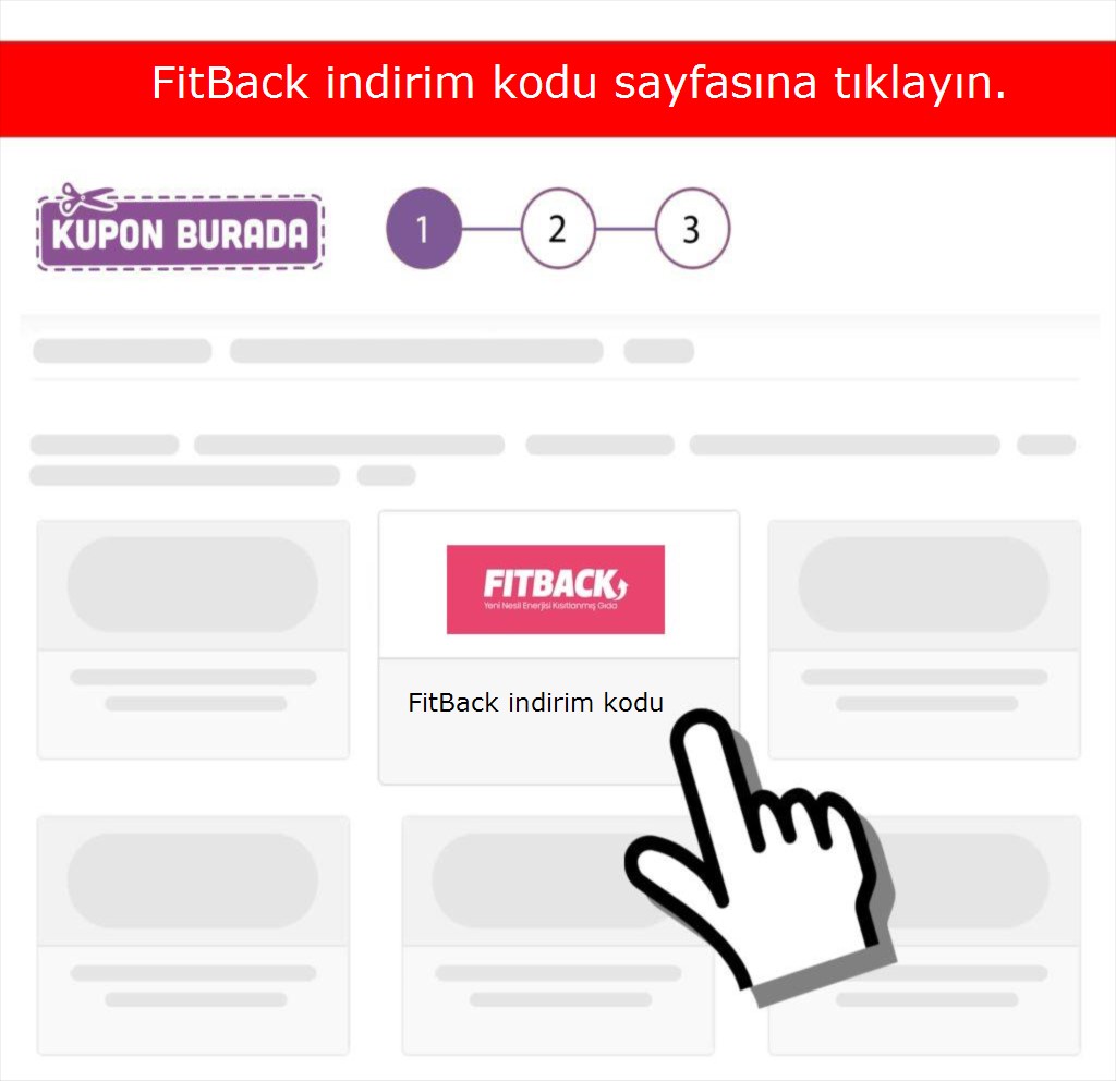 Fitback indirim kodu nasıl alınır adım 1