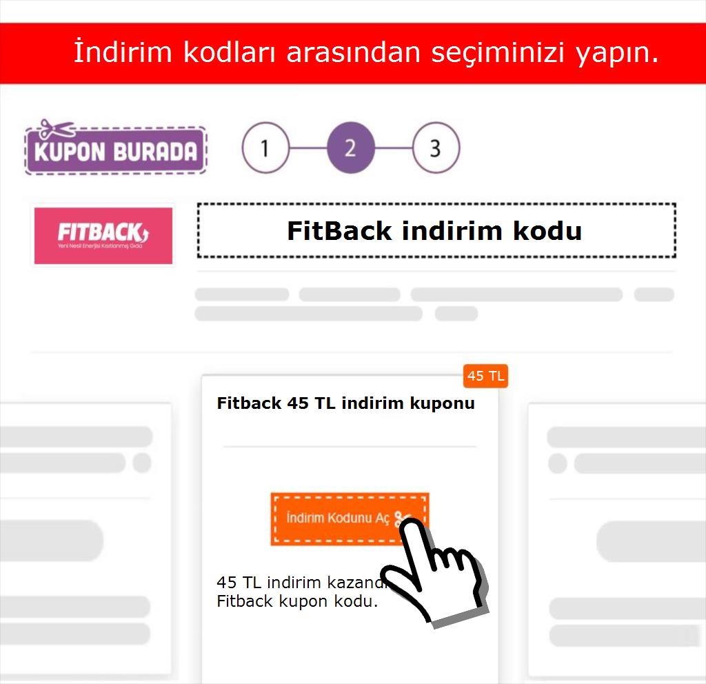 Fitback indirim kodu nasıl alınır adım 2