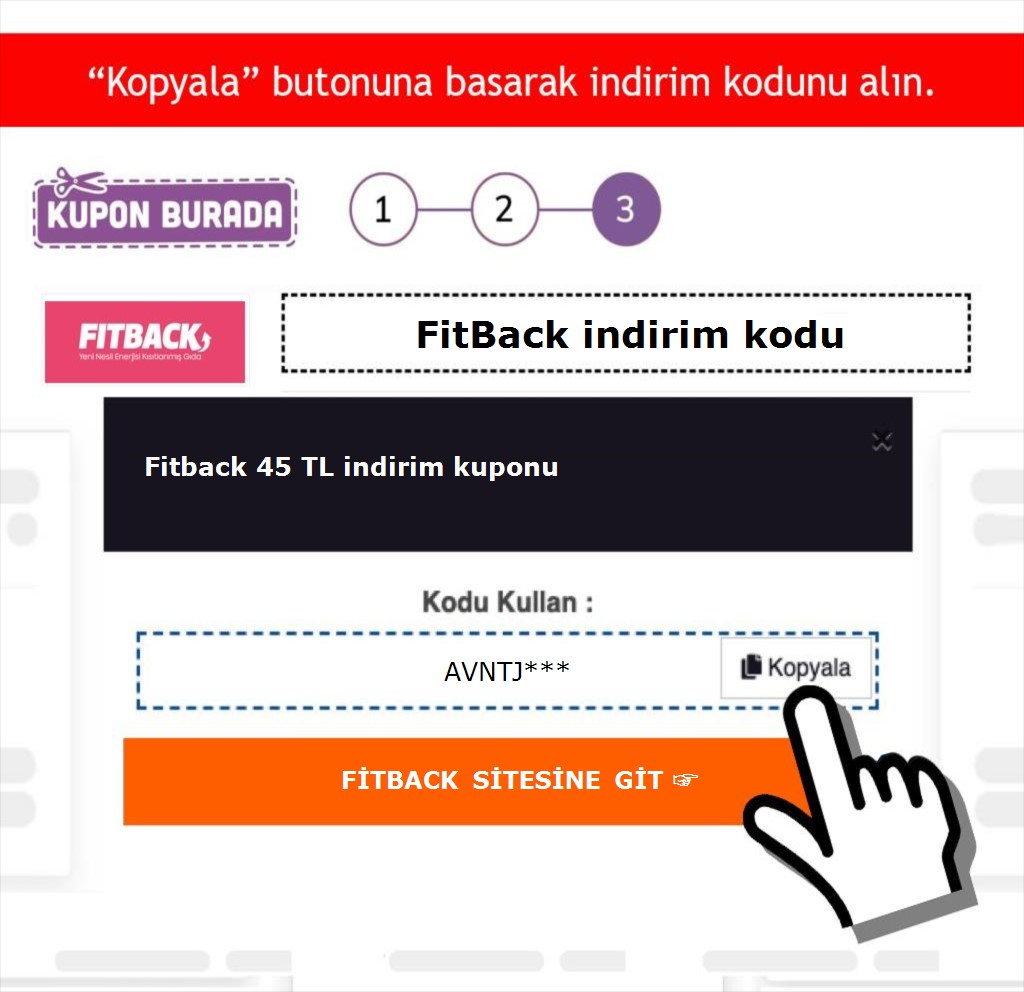 Fitback indirim kodu nasıl alınır adım 3