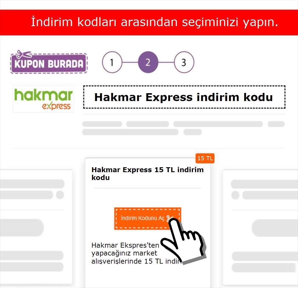 Hakmar Express indirim kodu nasıl alınır adım 2