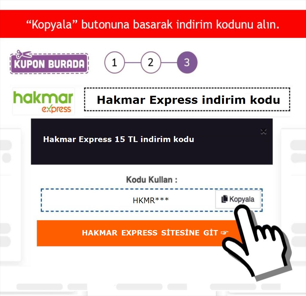 Hakmar Express indirim kodu nasıl alınır adım 3