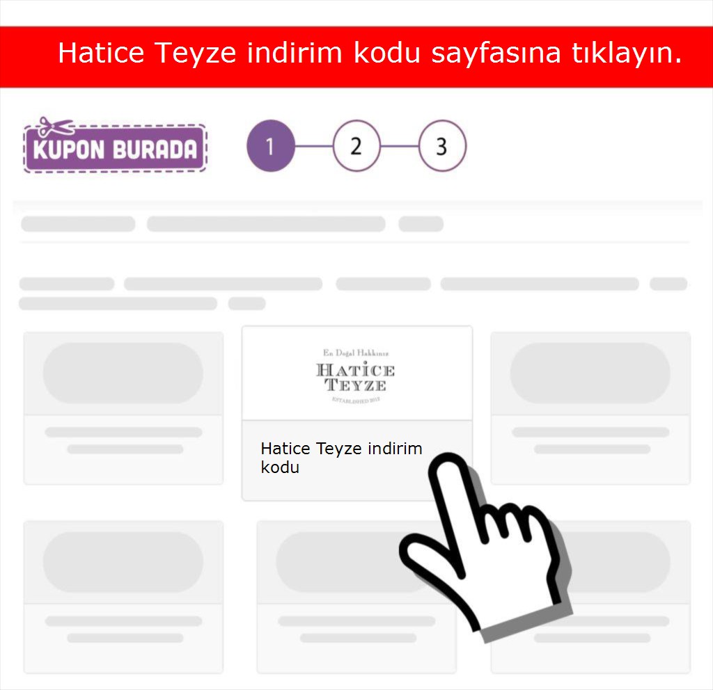 Hatice Teyze indirim kodu nasıl alınır adım 1