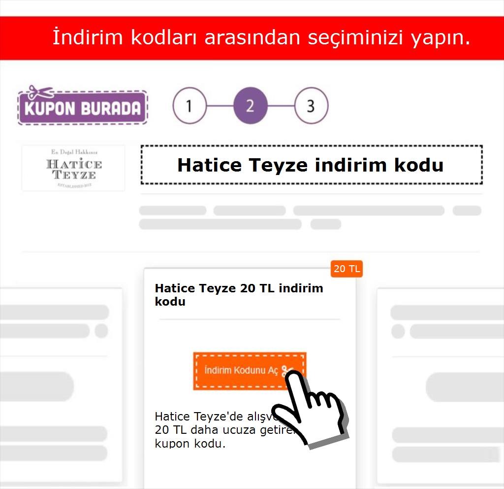 Hatice Teyze indirim kodu nasıl alınır adım 2