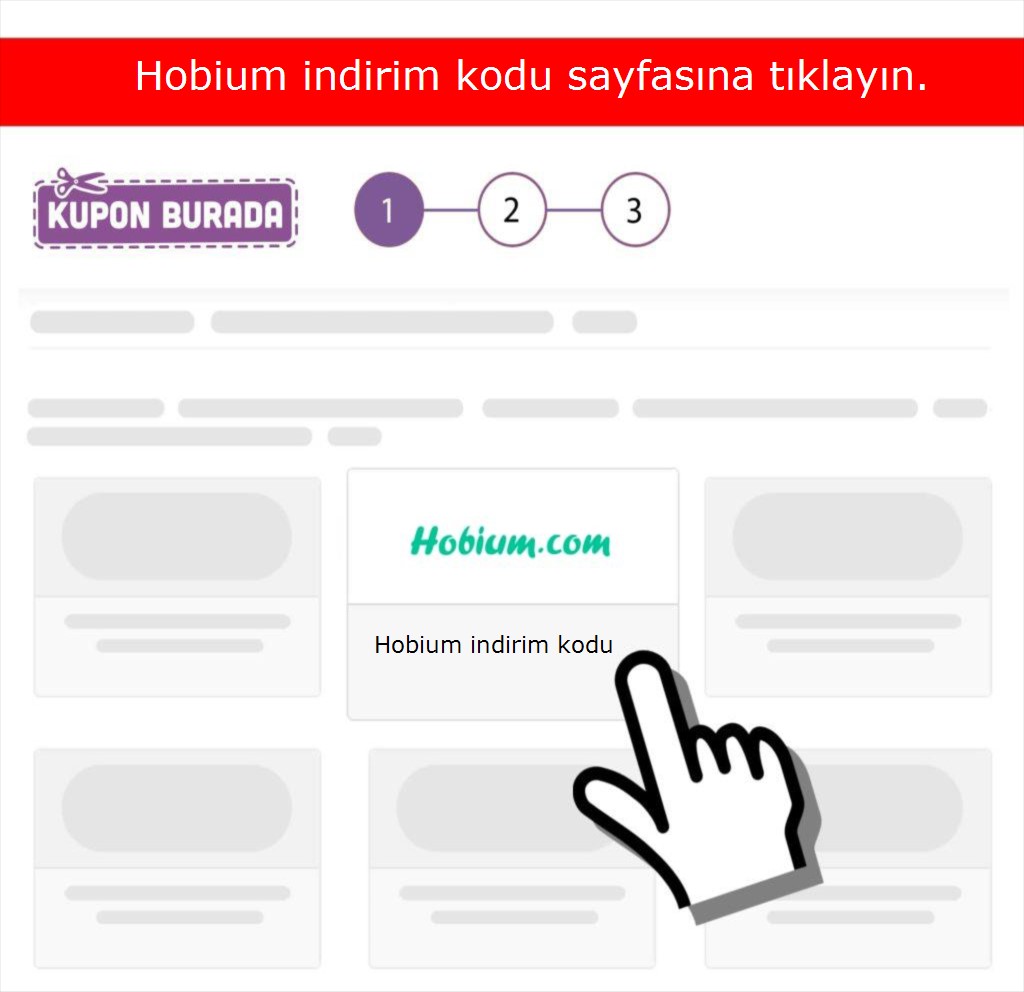 Hobium indirim kodu nasıl alınır adım 1