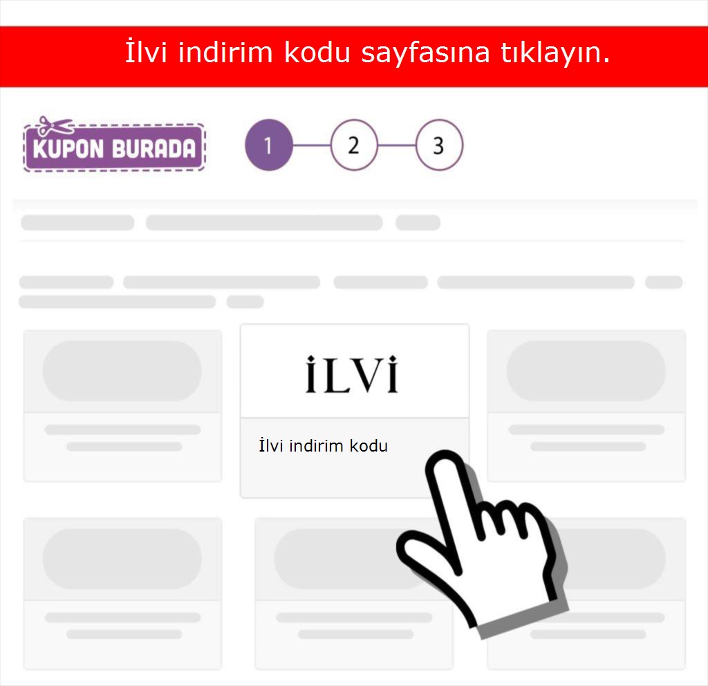 İlvi indirim kodu nasıl alınır adım 1