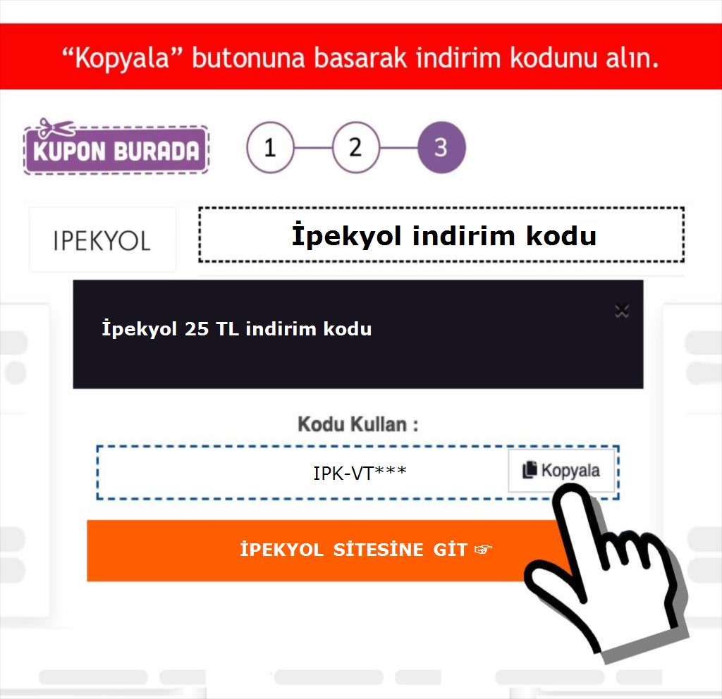 İpekyol indirim kodu nasıl alınır adım 3