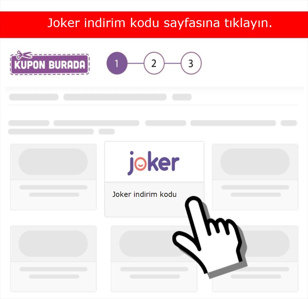 Joker indirim kodu nasıl alınır adım 1