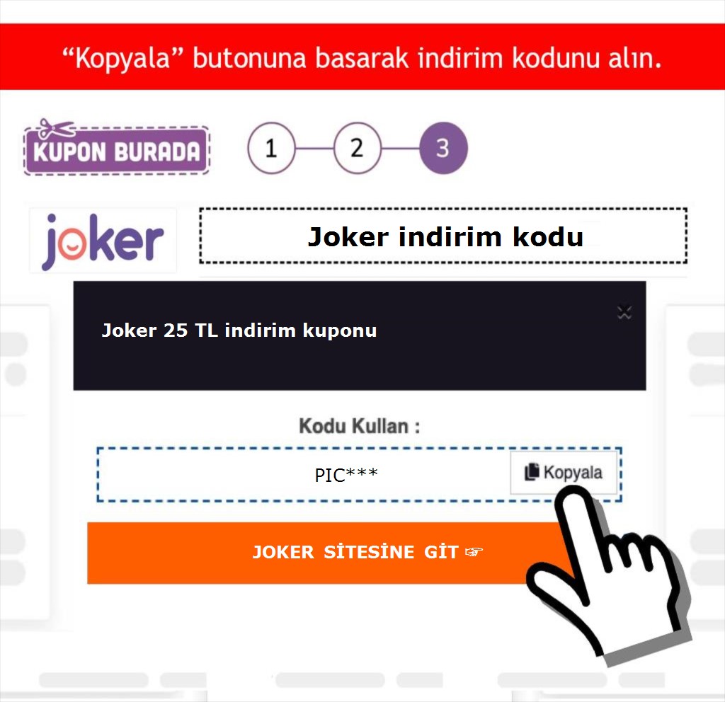 Joker indirim kodu nasıl alınır adım 3