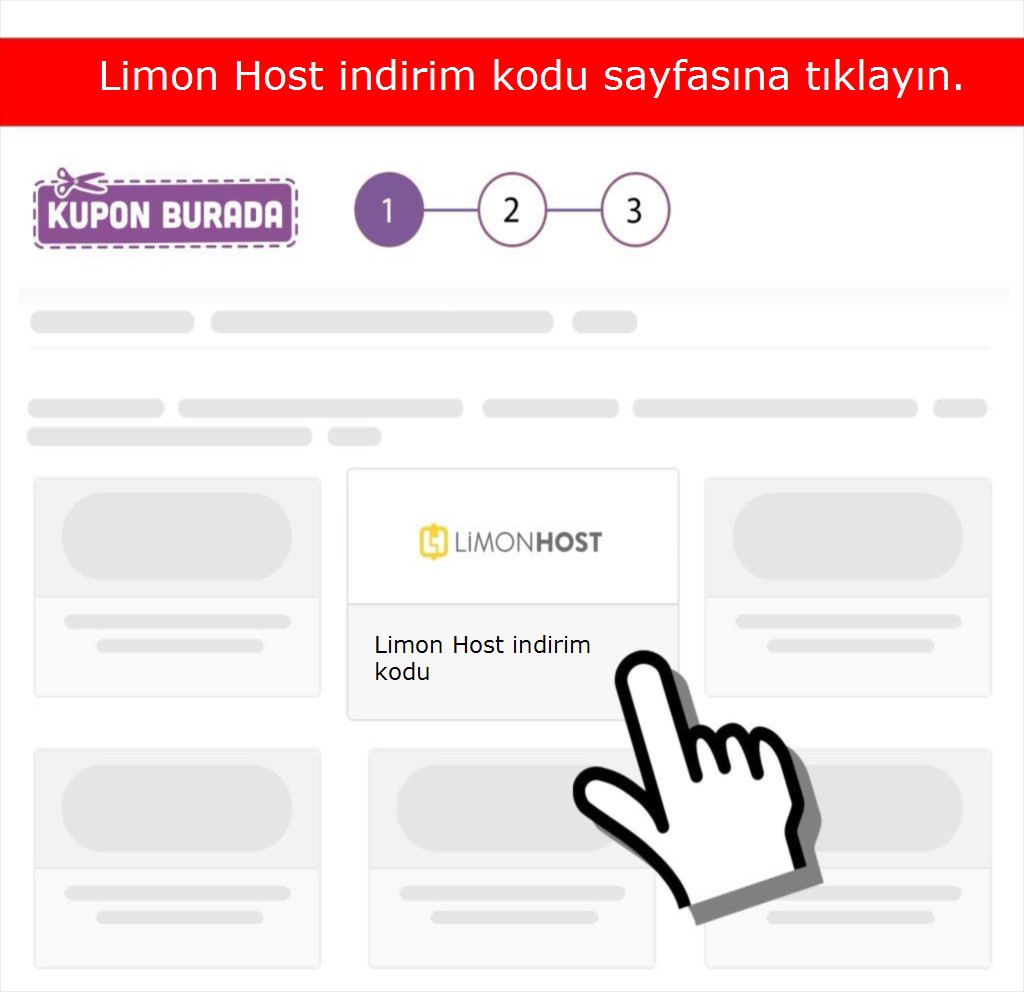 LimonHost indirim kodu nasıl alınır adım 1