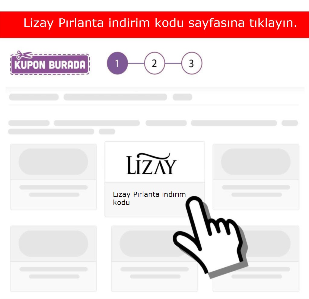 Lizay Pırlanta indirim kodu nasıl alınır adım 1