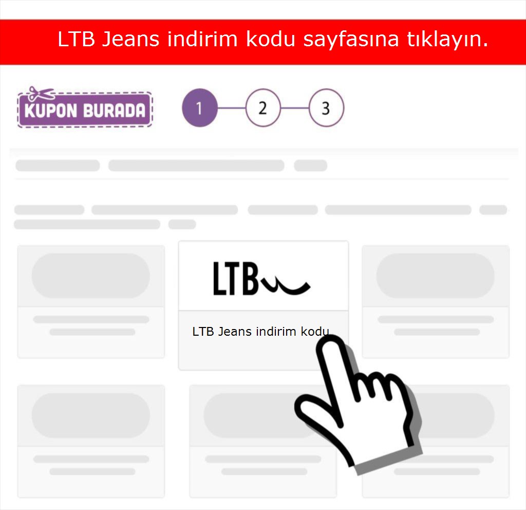 LTB Jeans indirim kodu nasıl alınır adım 1