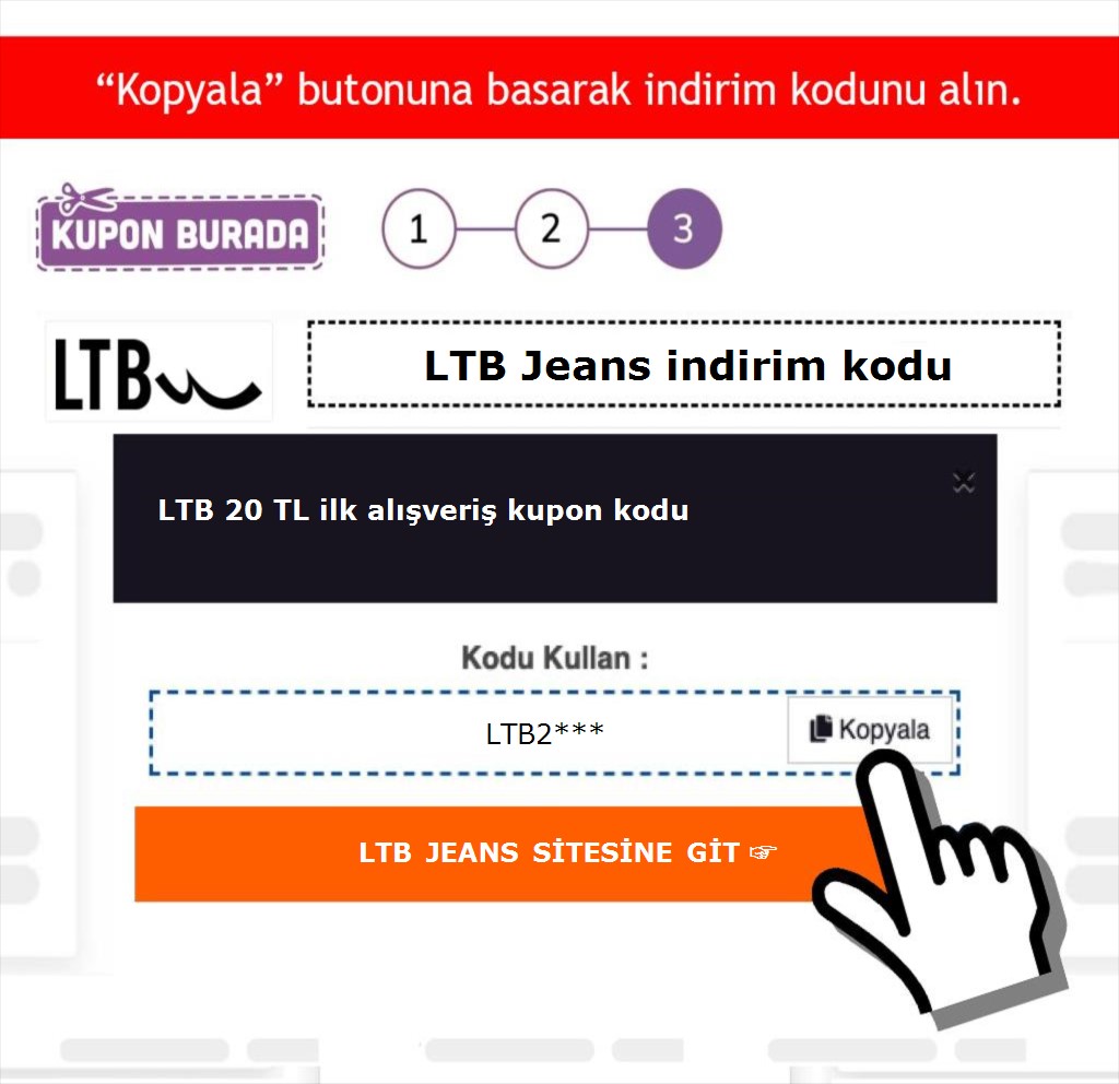 LTB Jeans indirim kodu nasıl alınır adım 3