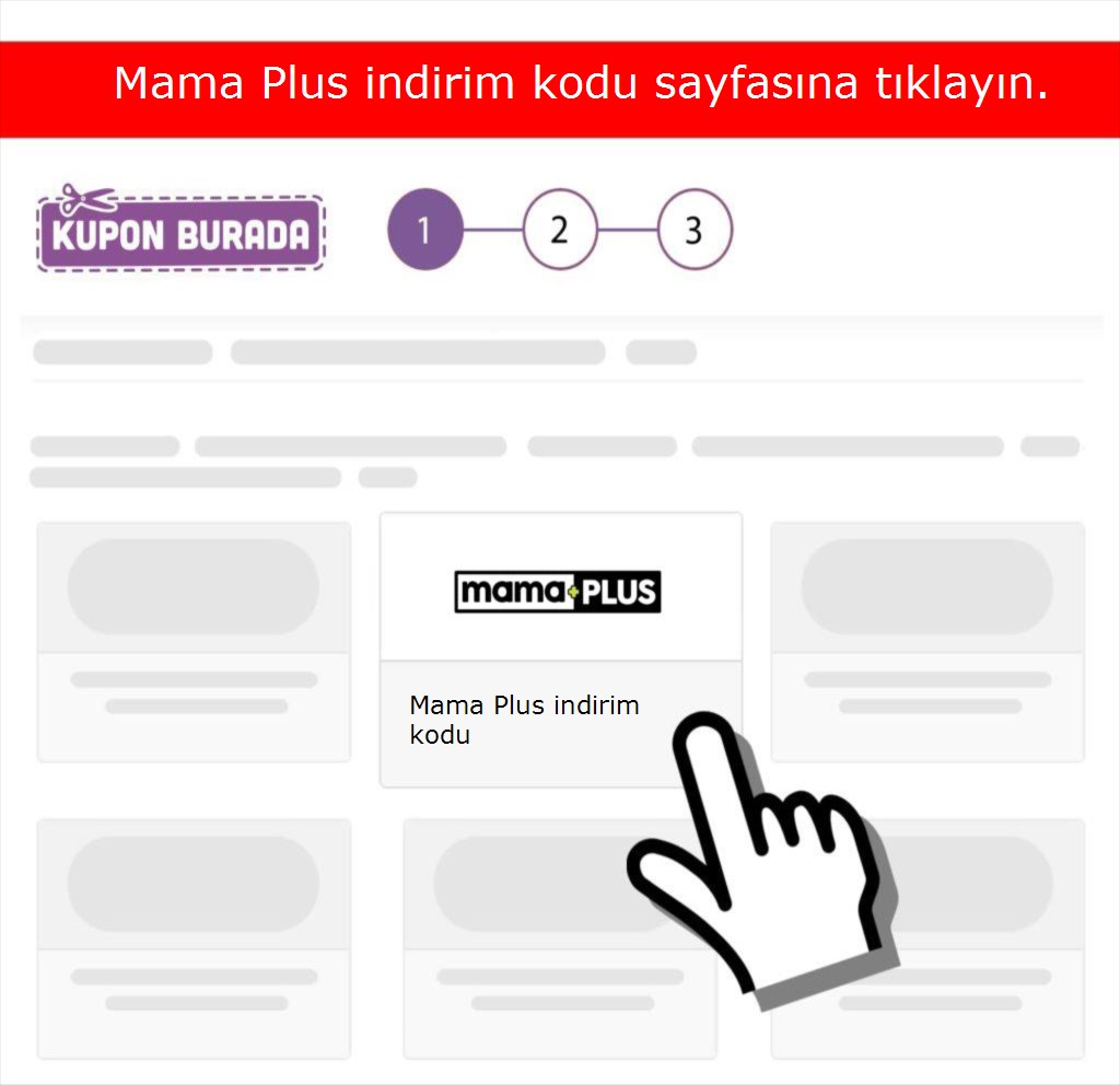 Mama Plus indirim kodu nasıl alınır adım 1