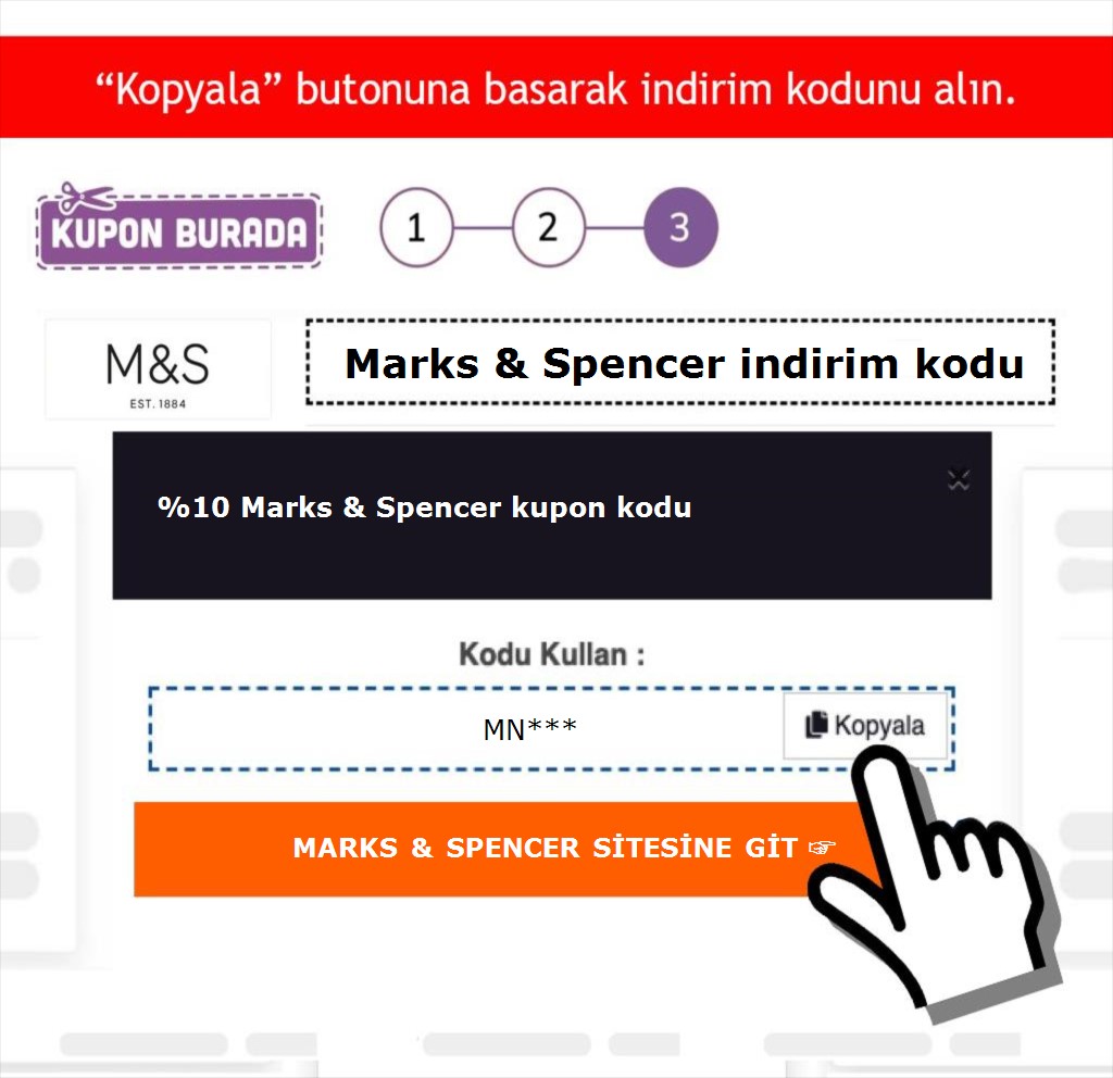 Marks & Spencer indirim kodu nasıl alınır adım 3