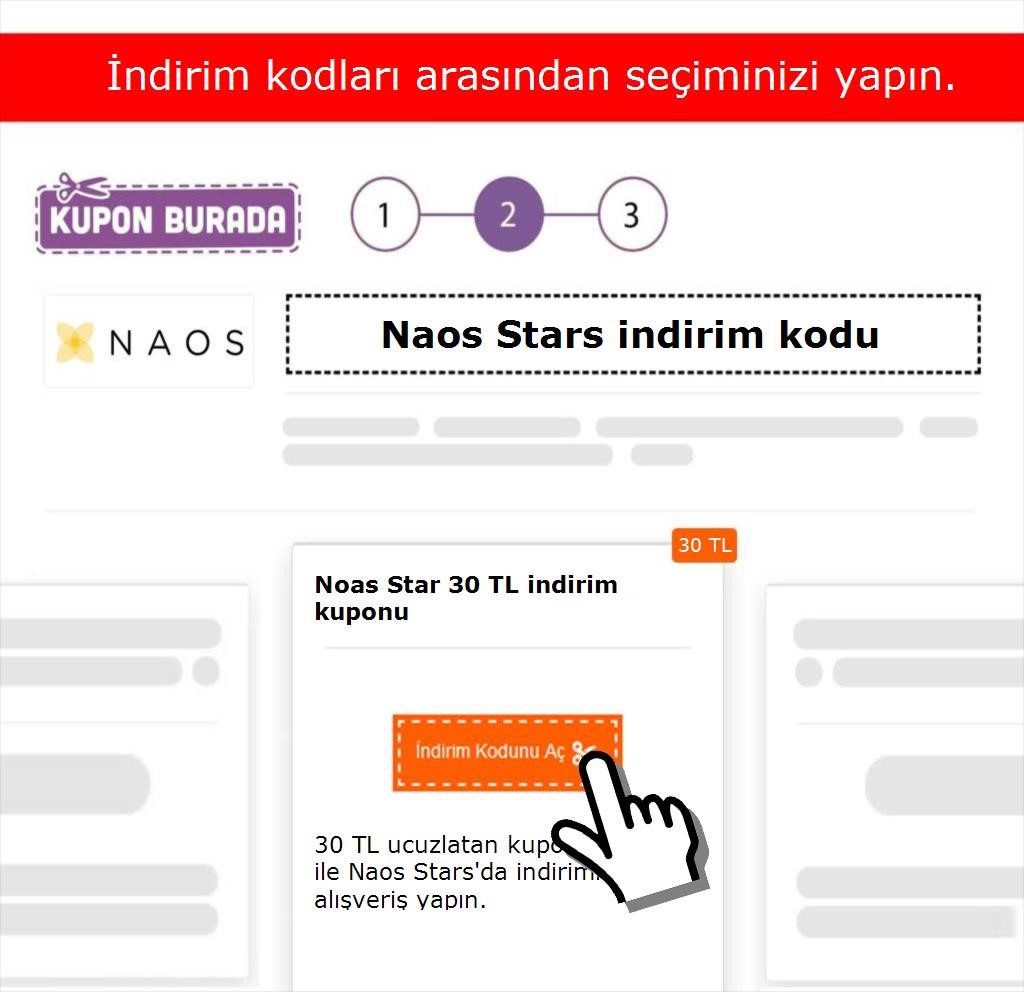 Naos Stars indirim kodu nasıl alınır adım 2