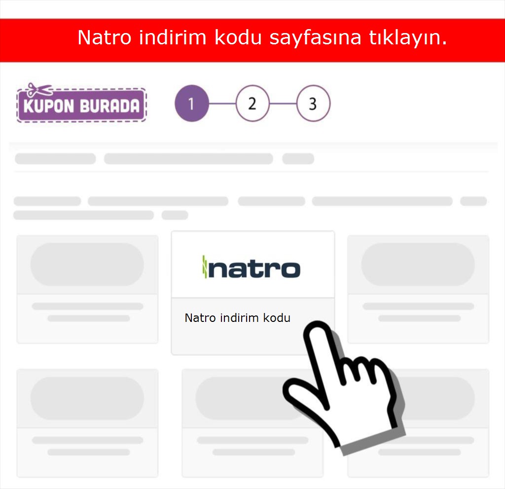 Natro indirim kodu nasıl alınır adım 1