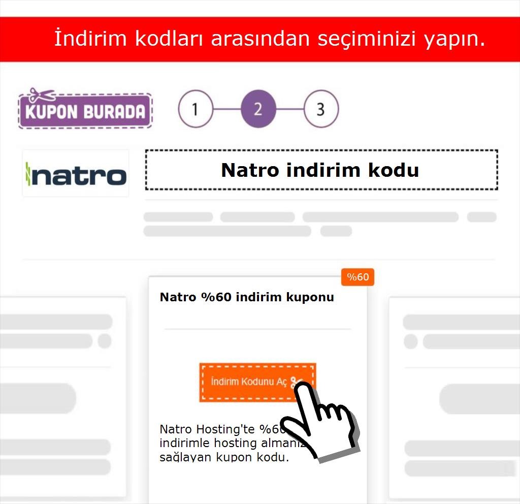 Natro indirim kodu nasıl alınır adım 2