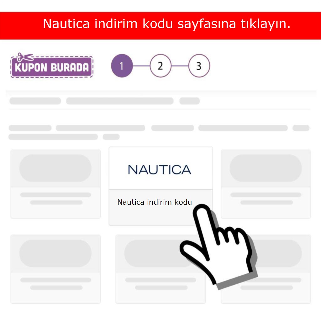 Nautica indirim kodu nasıl alınır adım 1