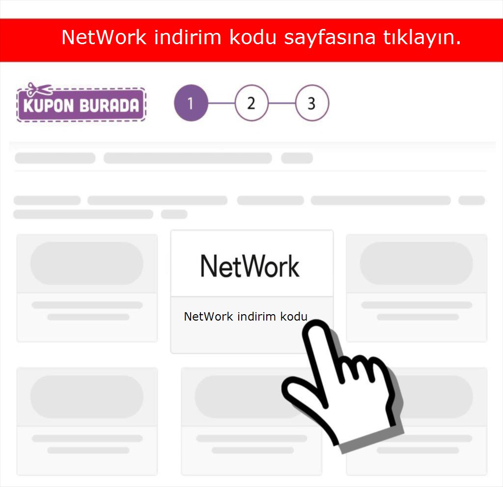 Network indirim kodu nasıl alınır adım 1