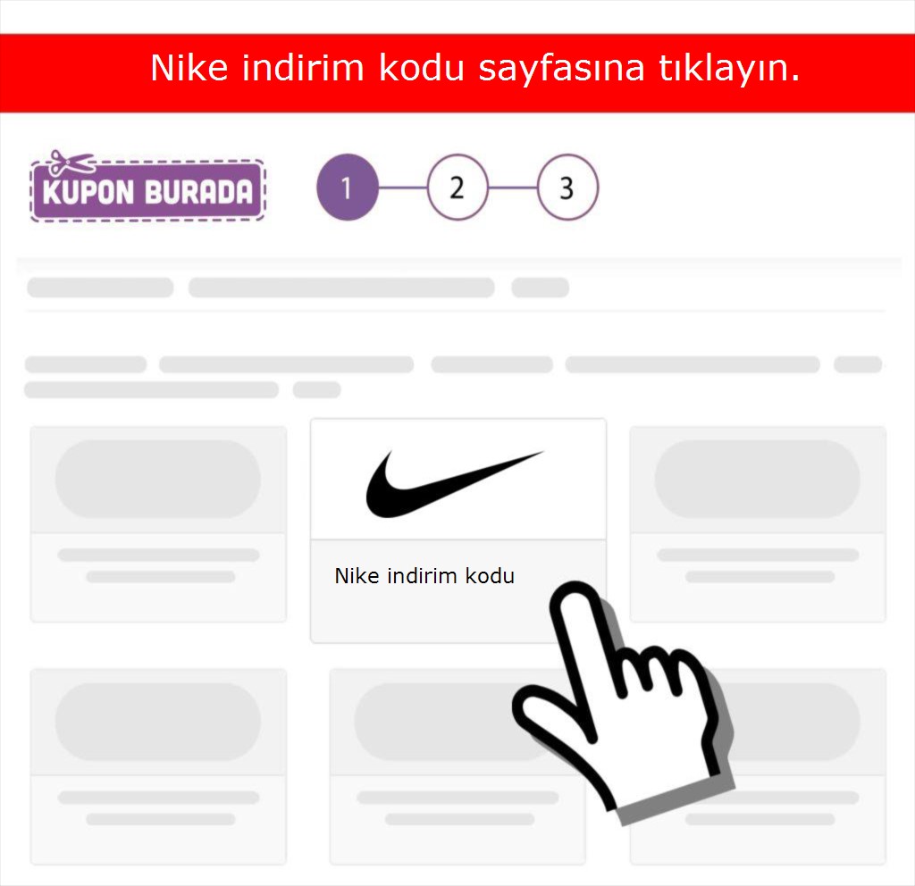 Nike indirim kodu nasıl alınır adım 1